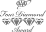 The image shows the "AAA Four Diamond Award" logo with four diamonds depicted below the text.