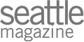 The image shows the logo of "Seattle Magazine" with "seattle" in lowercase and bold font above "magazine" in smaller, regular font.